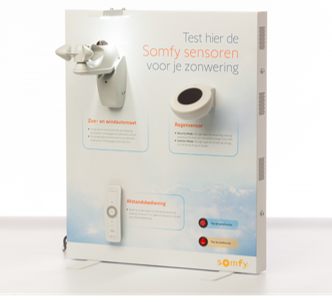 Somfy Sun & Wind sensor display